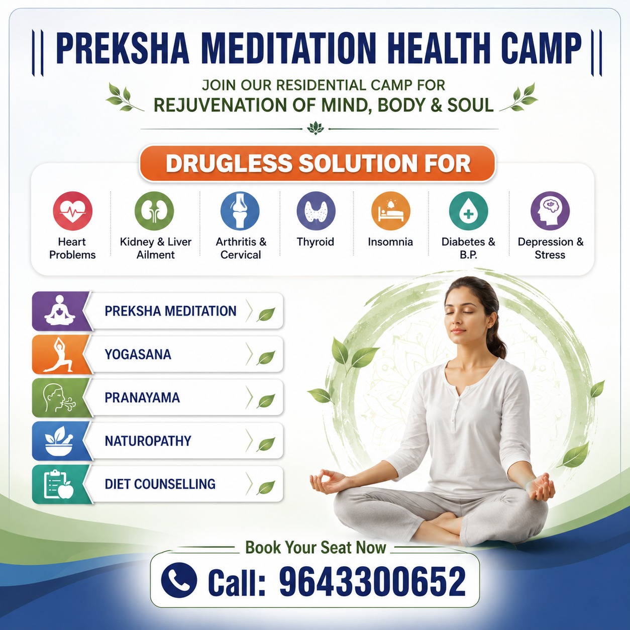 7 Days Residential Preksha Meditation Health Camp
