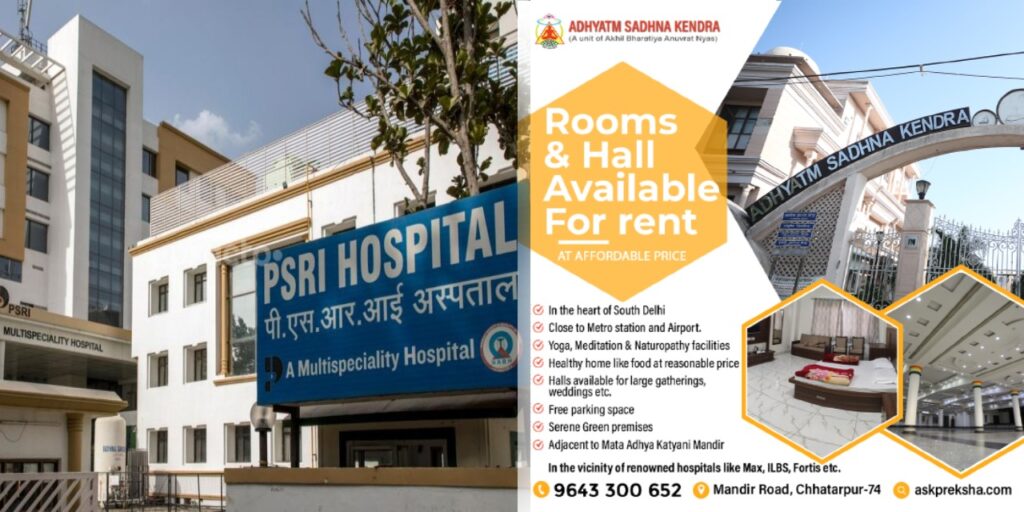 Rooms near PSRI saket